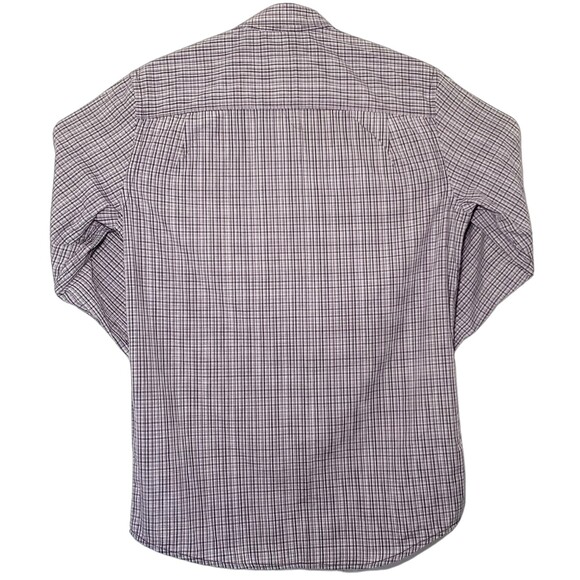 Axist Button Up Casual Shirt Mens Small Grey Mini Check A(x)ist New Without Tags - Picture 3 of 3